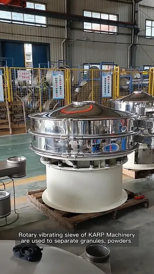 Food Grade Black Pepper Vibrating Screen Fennel Seeds Round Vibro Sieve