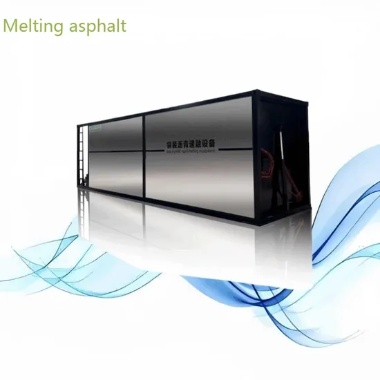 Innovative Intelligent Asphalt Melting Facility for Road Cleaning Projects