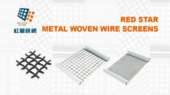 Durable Woven Wire Mesh Vibrating Screen Mesh for Quarry & Mining High