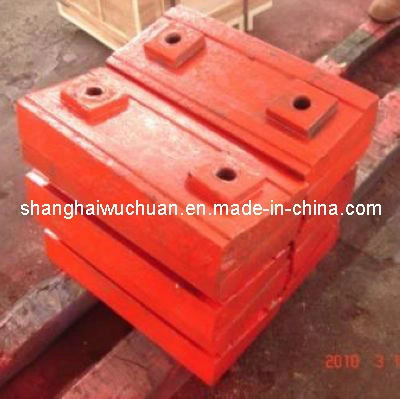 High Manganese Casting Steel Impact Plate Liner Impact Crusher Wear Spare Parts