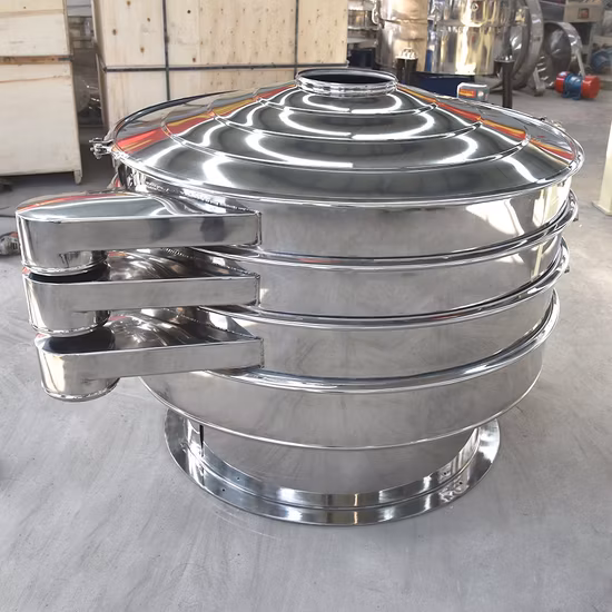 Grain Powder Sieve Machine Circular Vibro Sifter Shaker Separator Rotary Vibrating Screen