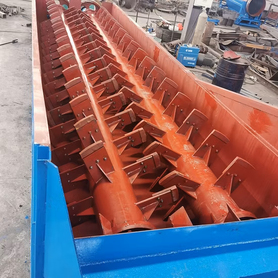 Manganese Ore Mineral Processing Equipment Clay Sand Gravel Washing Machine Double Spiral Screw Log Washer