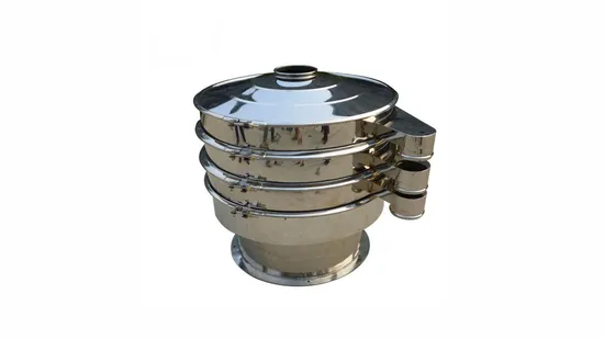 Vibrating Sifter Vibrator Rotary Shifter in Three Decks Vibration Shaker Circular Screen 