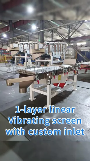 Rectangular Sieving Machine Linear Vibrating Sieve for Fertilizer and Chemical Particle Screening 